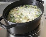 簡単美味しい【モロヘイヤと卵の中華スープ作り方3写真