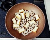 蓮根と厚揚げのピーカン煮作り方2写真