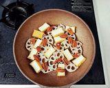 蓮根と厚揚げのピーカン煮作り方4写真