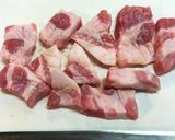 レンコンと豚肉の焼きそばソース炒め作り方1写真