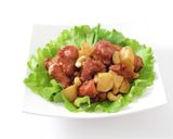 鶏唐揚げとナッツ＆ポテトの甘辛炒め作り方11写真