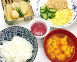 【病院】さといも煮っころがし【給食】作り方5写真