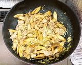 ごぼうと豚肉の卵とじ作り方4写真