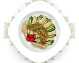 レンジで鶏もも肉のよだれ鶏。玉ねぎのタレ作り方7写真