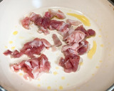 米糀納豆と豚肉と油揚げの和風パスタ作り方1写真