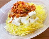 そうめんかぼちゃonキムチ奴作り方4写真
