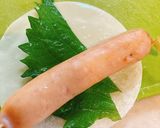 餃子の皮でウインナーしそ巻き作り方1写真