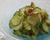 ゴーヤ・胡瓜・大葉の梅和え♪苦みさっぱり作り方7写真