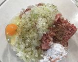 大葉のつくね～卵黄つき～作り方2写真