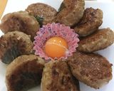 大葉のつくね～卵黄つき～作り方7写真