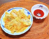 チーズの羽根付き餃子作り方7写真