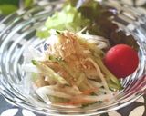 胡麻ドレッシングに☆きな粉プラスサラダ作り方3写真