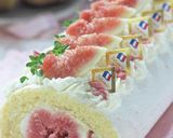 いちじく*カスタード入りロールケーキ♡作り方34写真