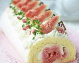 いちじく*カスタード入りロールケーキ♡作り方38写真