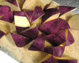 ✿さつまいもとそぼろのしみじみ煮✿作り方1写真