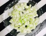 シャキシャキ食感 白菜の芯で簡単サラダ作り方1写真