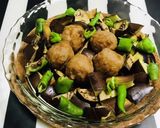 鰻のタレで 肉団子と夏野菜レンジで2分作り方2写真