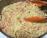 子供〜お年寄り♡焼き明太子の和風パスタ作り方4写真