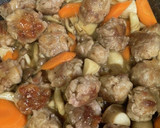 豚団子ときのこのめんつゆバター炒め作り方6写真