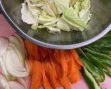 豚ミンチと野菜の胡麻味噌炒め作り方2写真
