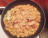 簡単☆焼き肉チャーハン作り方5写真