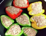 ボリューム満点！パプリカのチーズ肉詰め作り方4写真