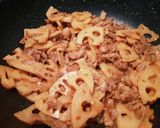 れんこん豚肉のニンニク味噌炒め☆簡単副菜作り方5写真
