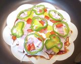 超簡単！餃子の皮で作るミックスピザ！！作り方7写真