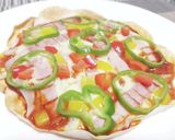 超簡単！餃子の皮で作るミックスピザ！！作り方9写真