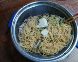 大根おろしのタレで和風パスタ！魚フライ付作り方8写真