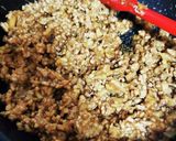 発酵キノコのニンニク肉味噌作り方4写真