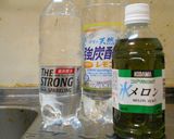 メロンソーダ(シロップと炭酸水)作り方1写真
