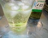 メロンソーダ(シロップと炭酸水)作り方2写真