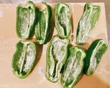 お塩で食べる☆ピーマンの肉詰め作り方7写真