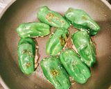 お塩で食べる☆ピーマンの肉詰め作り方11写真