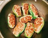お塩で食べる☆ピーマンの肉詰め作り方12写真