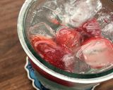 シャリシャリ♪ハニーいちご炭酸水作り方4写真