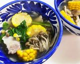輪切りとうもろこしのスープ作り方10写真