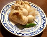 ずいきと結び白滝入り巾着の煮物　発酵玉葱作り方15写真