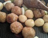 肉団子でねぎま♡炒め②串なし作り方8写真