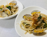 栄養◎あさりと小松菜和風パスタ作り方4写真