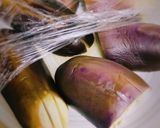 素材一品だけおかず、レンジでナス梅酢和え作り方1写真