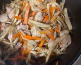 鶏ごぼうごはん/七尾市学校給食作り方3写真