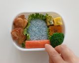 デコふりブルーで機関車トーマスのキャラ弁作り方5写真