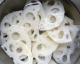 秋に味わう☆無花果・蓮根・胡瓜のサラダ作り方1写真