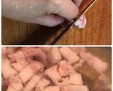 切り昆布と舞茸、豚肉の炒め煮作り方1写真