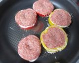 パプリカハンバーグ照り焼き風作り方4写真