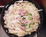 簡単☆キャベツと豚肉の焼きうどん作り方2写真