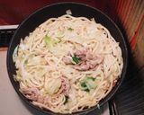 簡単☆キャベツと豚肉の焼きうどん作り方3写真
