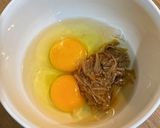 ビン入りなめ茸を使った卵焼き作り方1写真